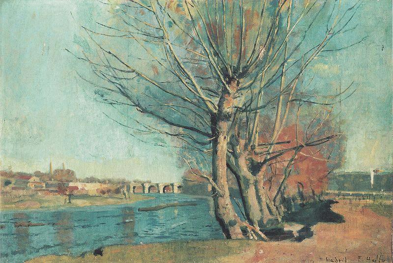 Ferdinand Hodler Am Ufer des Manzanares Norge oil painting art